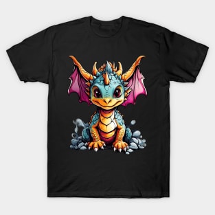 Colorful funny baby dragon T-Shirt